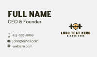 Bodybuilding Barbell Gym Business Card Preview