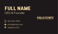 Vintage Classic Wordmark Business Card Image Preview