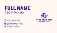Thunder Lightning Electricity Business Card Image Preview