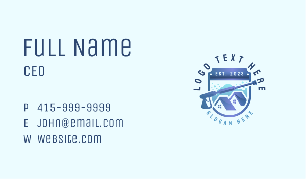 Power Wash Home Cleaning Business Card Design Image Preview