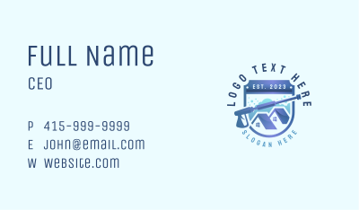 Power Wash Home Cleaning Business Card Image Preview