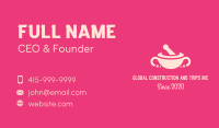 Pink Mortar & Pestle Business Card Image Preview