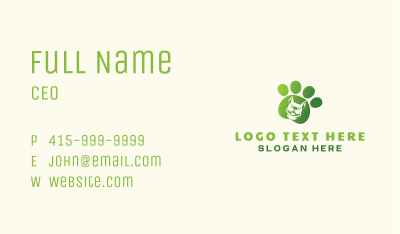 Paw Pet Dog Business Card Image Preview