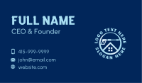 Blue Home Pressure Washer Business Card Image Preview