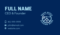 Blue Home Pressure Washer Business Card Design