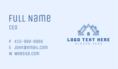 Blue Roof Housing Business Card Image Preview