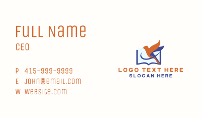 Book Sparrow Library Business Card Image Preview