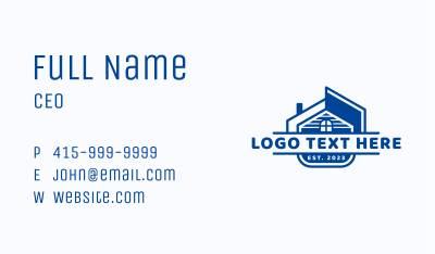 Real Estate Roofing  Business Card Image Preview