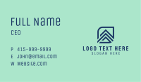 Blue Square Letter A  Business Card Image Preview