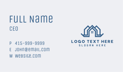 Property Roof Repair Business Card Image Preview