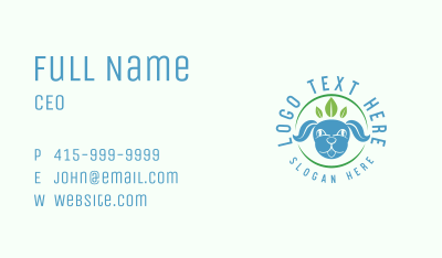 Organic Puppy Leaf Business Card Image Preview