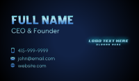 Digital Cyber Grid Business Card Design