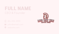 Gaming Spartan Mascot Business Card Design