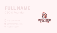 Gaming Spartan Mascot Business Card Image Preview