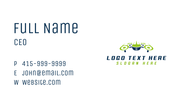 Drone Aerial Quadcopter Business Card Design Image Preview