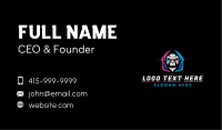 Skull Gaming Neon Business Card Image Preview