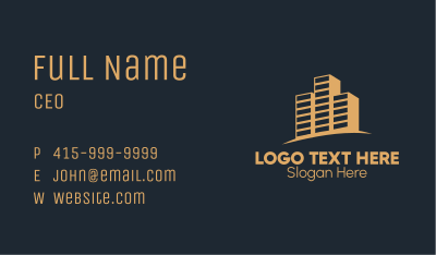 Minimalist Company Building Business Card Image Preview