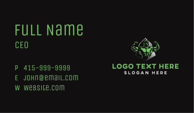 Bodybuilding Fitness Gym Business Card Image Preview