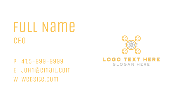 Aerial Drone Camera  Business Card Design Image Preview