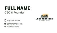 Compactor Construction Machinery Business Card Image Preview