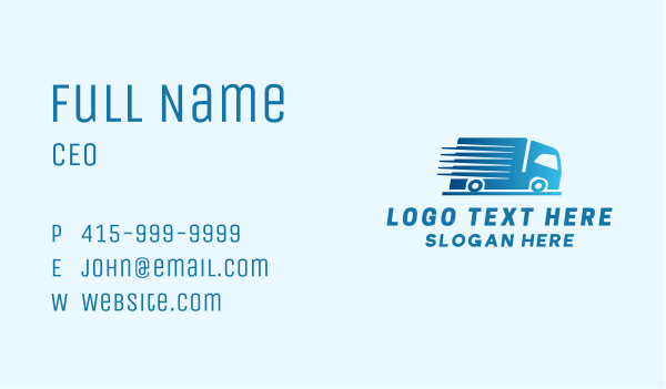 Express Shipping Delivery Business Card Design Image Preview