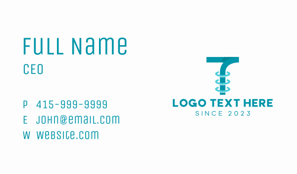 Digital Orbit Letter T  Business Card Design Image Preview