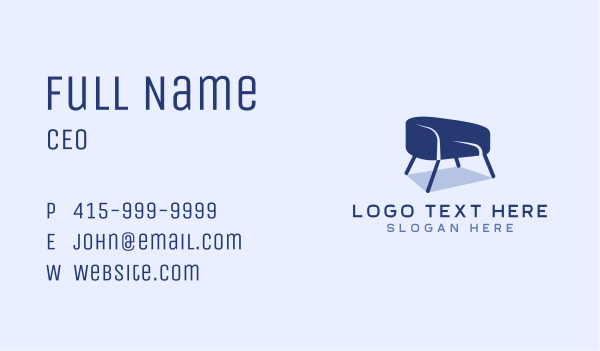 Furniture Chair Upholstery Business Card Design Image Preview