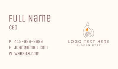 Candlelight Wellness Spa Business Card Image Preview