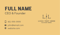 Luxury Business Lettermark Business Card Design