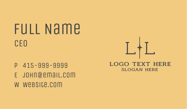 Luxury Business Lettermark Business Card Design Image Preview