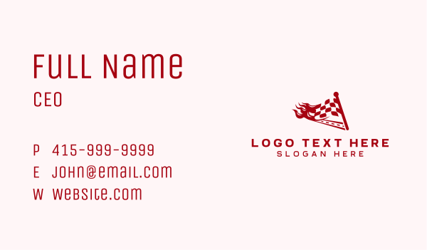 Auto Kart Racing Business Card Design Image Preview