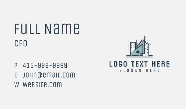 Architect Structure Engineering Business Card Design Image Preview