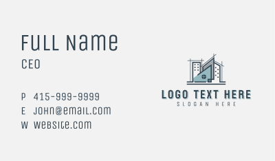 Architect Structure Engineering Business Card Image Preview