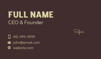 Elegant Cursive Wordmark Business Card Image Preview