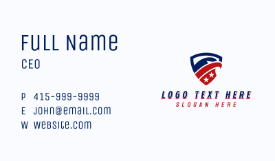 Military American Eagle Business Card Image Preview