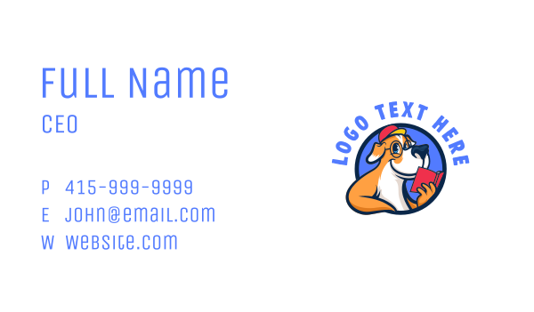 Pet Dog Training Business Card Design Image Preview