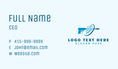 Pressure Washing Suds Business Card Image Preview