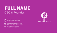 Purple Letter H Business Card Image Preview