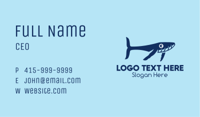 Blue Whale Calf Business Card Image Preview