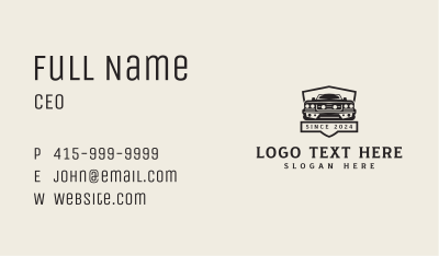 Muscle Car Mechanic Business Card Image Preview