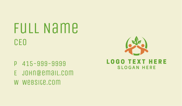 People Plant Community Business Card Design Image Preview