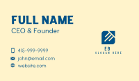 Blue Business Shape Business Card Image Preview