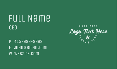 Generic Cursive Wordmark Business Card Image Preview