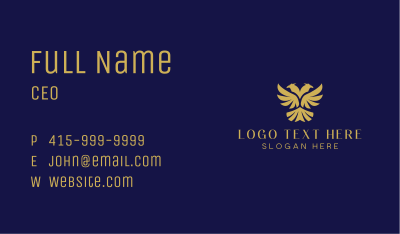 Gold Double Headed Eagle  Business Card Image Preview