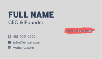 Mural Brush Paint Wordmark Business Card Image Preview