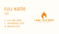 Steakhouse BBQ Flame Business Card Image Preview