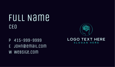 Technology Software Brain Business Card Image Preview