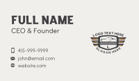 Racing Car Vehicle Shield Business Card Preview