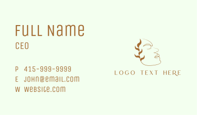 Nature Wellness Spa Business Card Image Preview