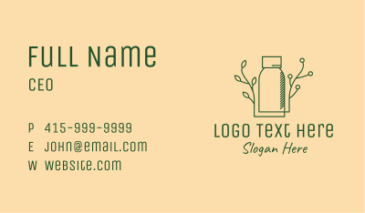Organic Essential Oil Business Card Image Preview